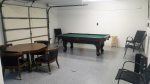 Garage convered to game room
